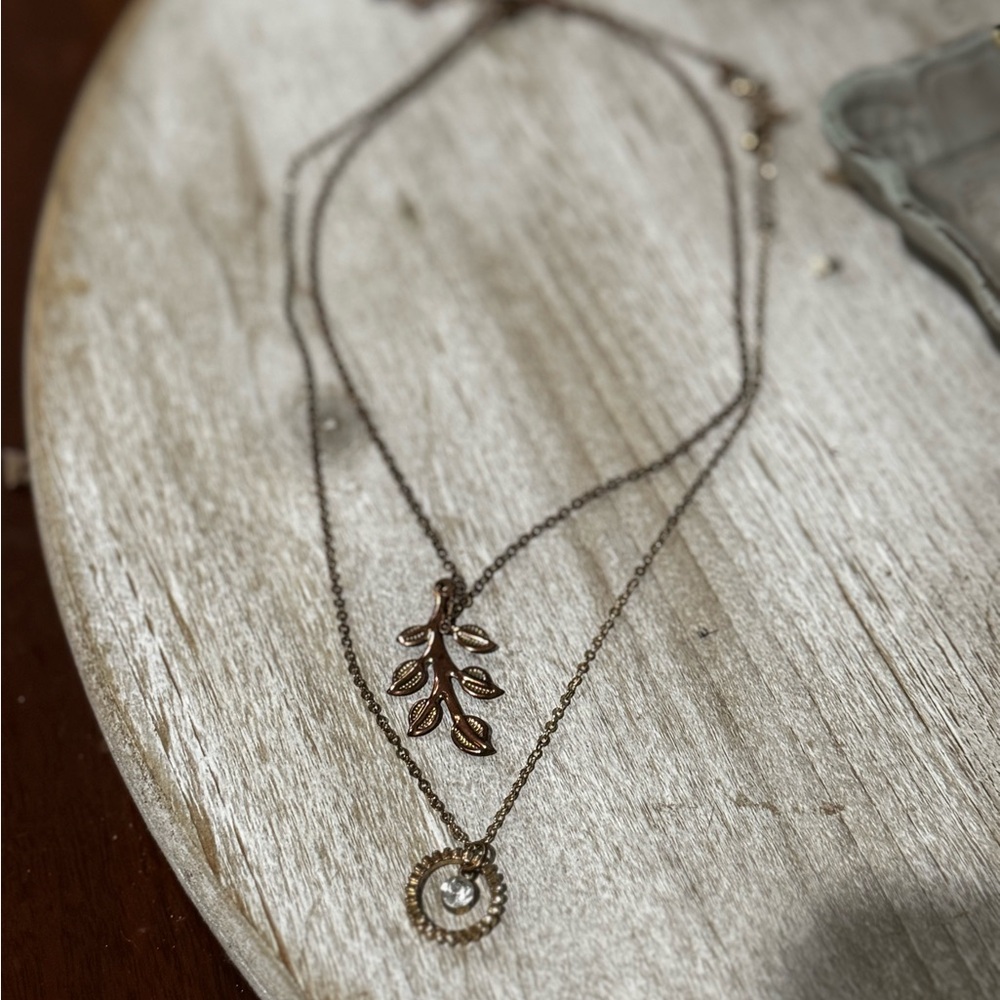 Set of 2 Elegant Gold Stacking Necklaces